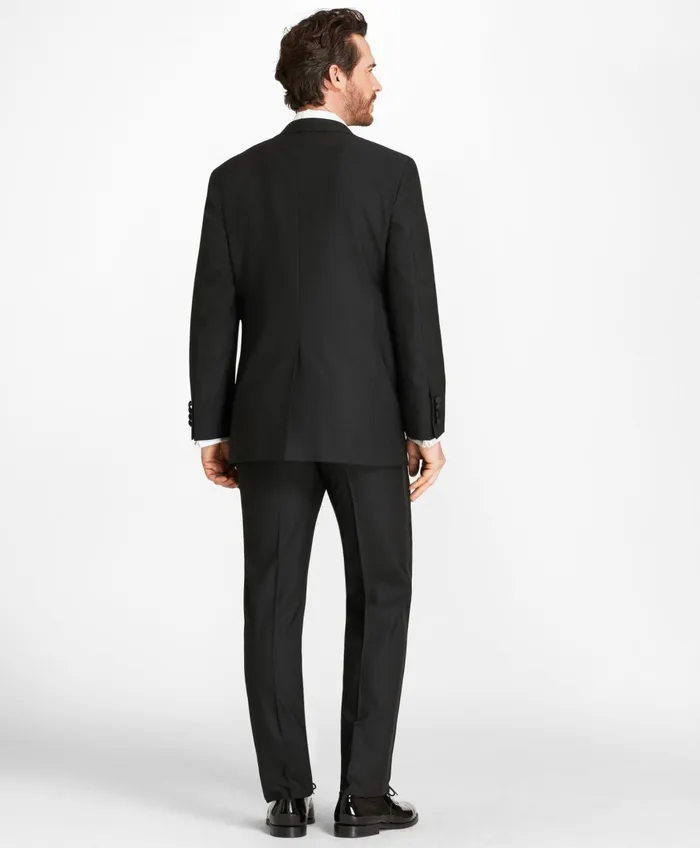 Tuxedo Shop Men Brooks Brothers Madison Fit OneButton 1818 Tuxedo Black