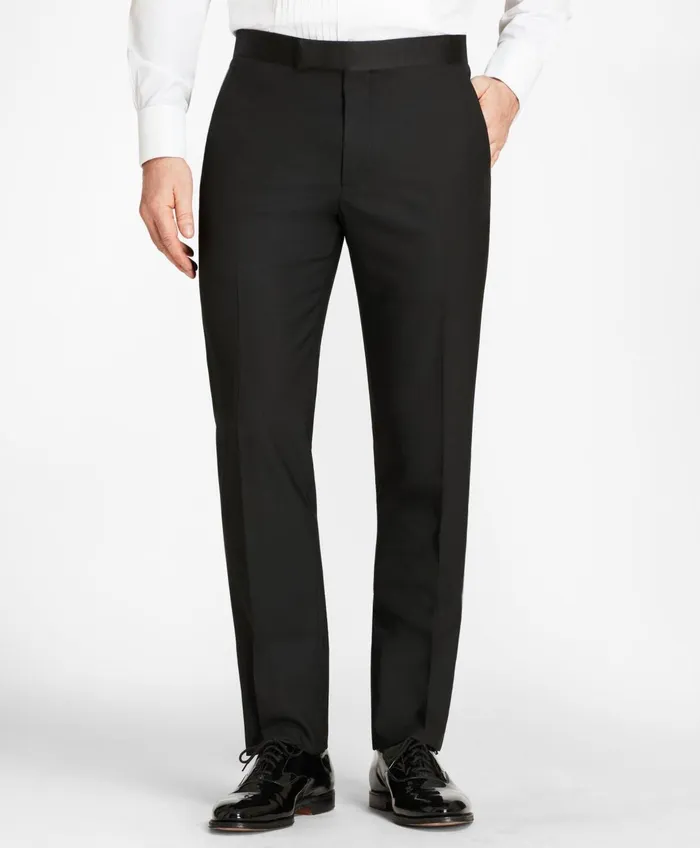 Tuxedo Shop Men Brooks Brothers Madison Fit OneButton 1818 Tuxedo Black