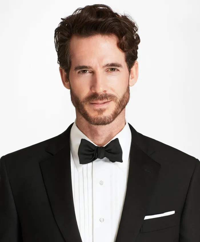 Tuxedo Shop Men Brooks Brothers Madison Fit OneButton 1818 Tuxedo Black