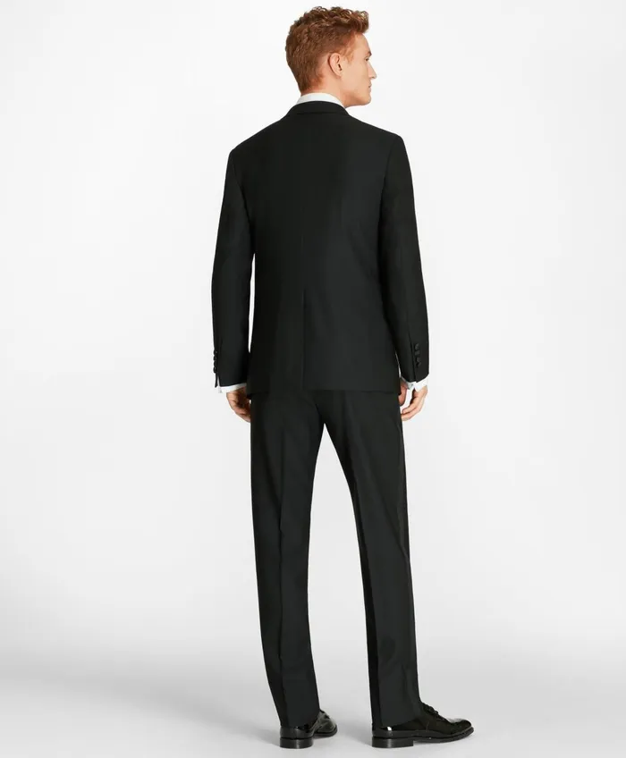 Tuxedo Shop Men Brooks Brothers Milano Fit OneButton 1818 Tuxedo Black