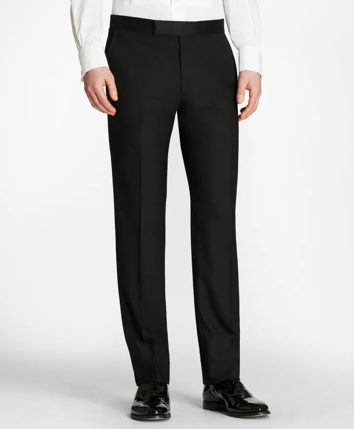 Tuxedo Shop Men Brooks Brothers Milano Fit OneButton 1818 Tuxedo Black