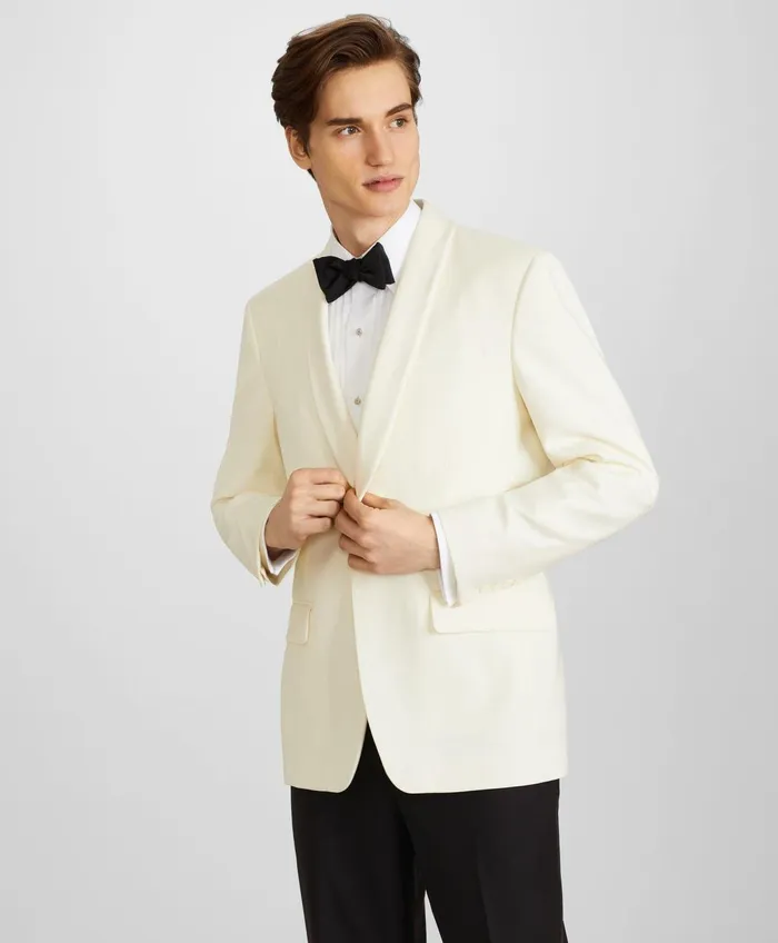 Tuxedo Shop Men Brooks Brothers Milano Fit Wool Tuxedo Jacket White