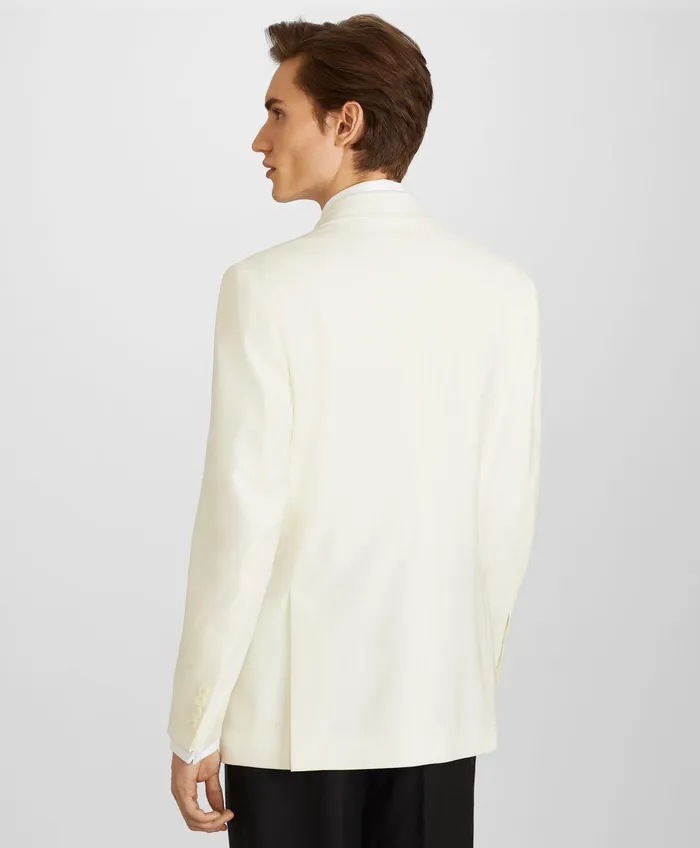 Tuxedo Shop Men Brooks Brothers Milano Fit Wool Tuxedo Jacket White