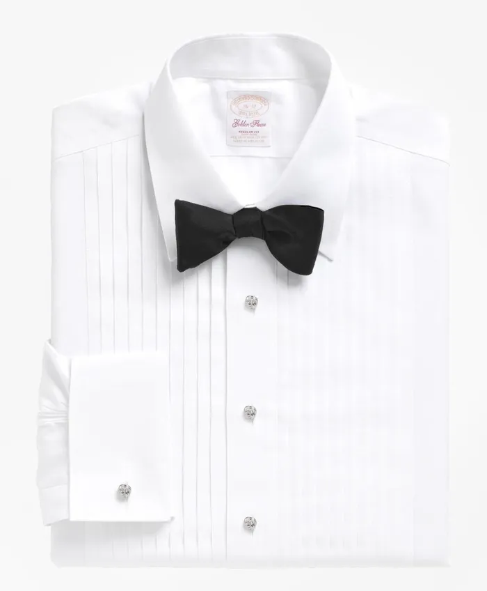 Tuxedo Shop Men Brooks Brothers NonIron Madison Fit Golden Fleece Tuxedo Shirt White
