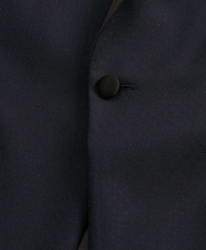 Tuxedo Shop Men Brooks Brothers Regent Fit OneButton Jacquard Tuxedo Navy