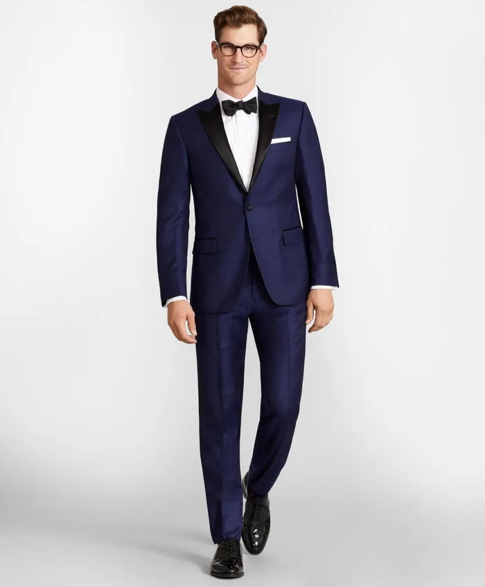 Tuxedo Shop Men Brooks Brothers Regent Fit OneButton Navy 1818 Tuxedo Navy