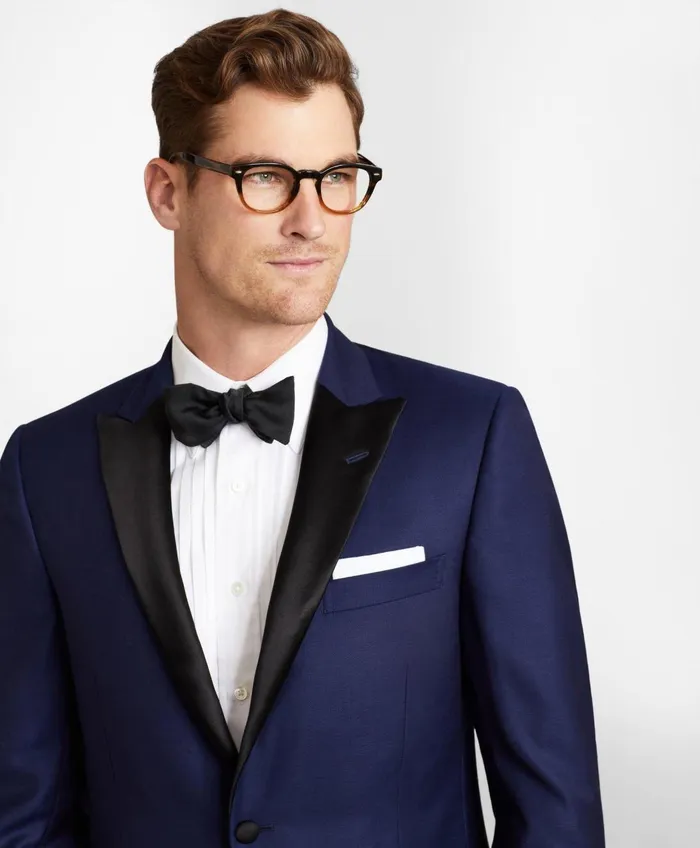 Tuxedo Shop Men Brooks Brothers Regent Fit OneButton Navy 1818 Tuxedo Navy