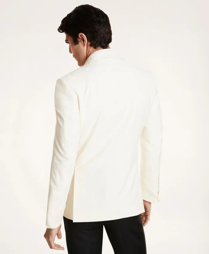 Tuxedo Shop Men Brooks Brothers Regent Fit Wool Tuxedo Jacket White