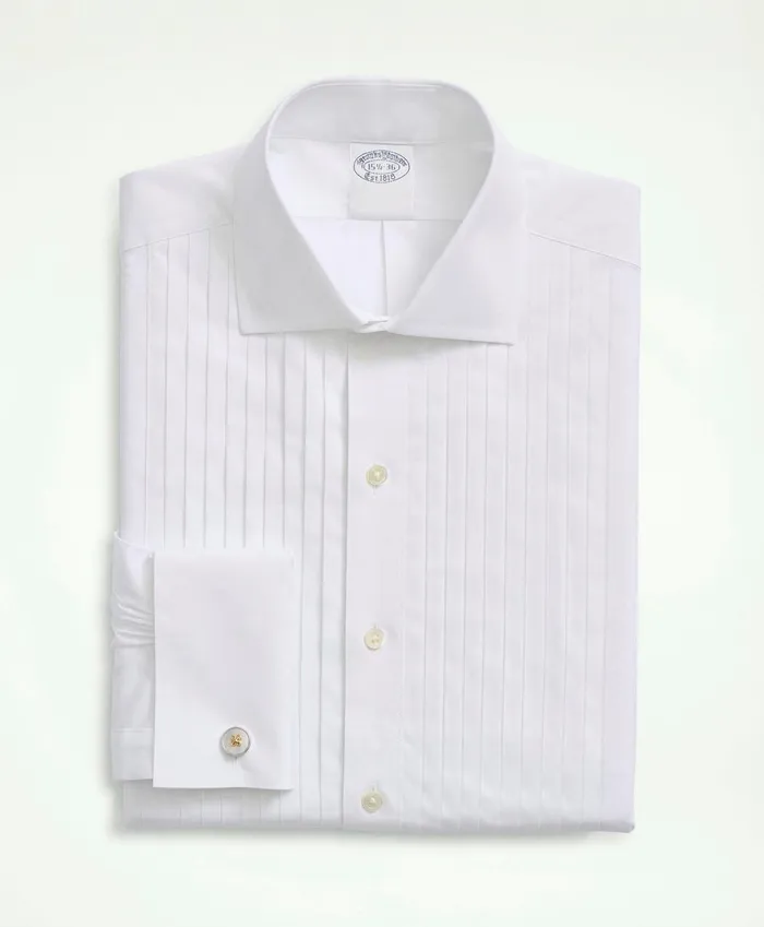 Tuxedo Shop Men Brooks Brothers TenPleat Broadcloth English Collar Tuxedo Shirt White Tuxedo Shop Men Brooks Brothers TenPleat Broadcloth English Collar Tuxedo Shirt White