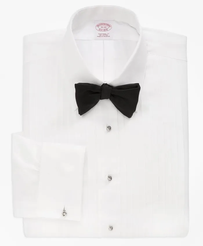 Tuxedo Shop Men Brooks Brothers Traditional Fit TenPleat Tennis Collar Tuxedo Shirt White Tuxedo Shop Men Brooks Brothers Traditional Fit TenPleat Tennis Collar Tuxedo Shirt White