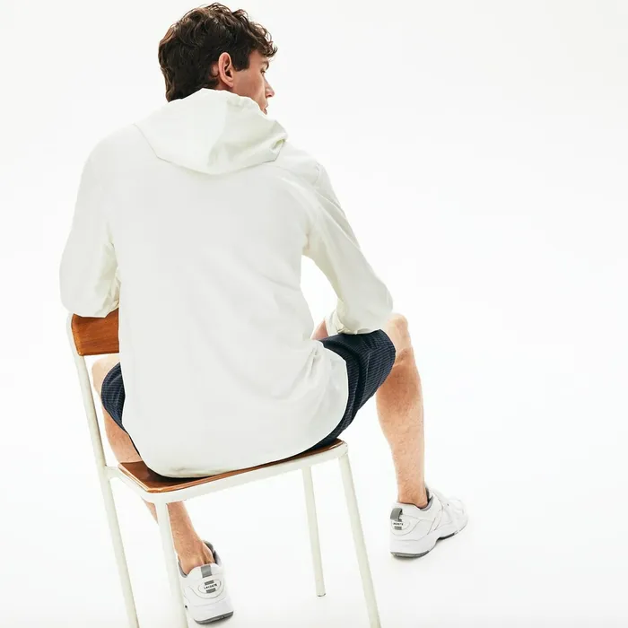 TwoTone ZipUp Jacket White Mens Lacoste Jackets and Coats Online Outlet Store