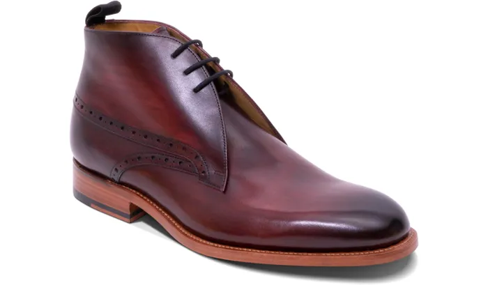 Tyne 2 8211 Hand Brushed Burgundy Mens Barker Shoes Boots