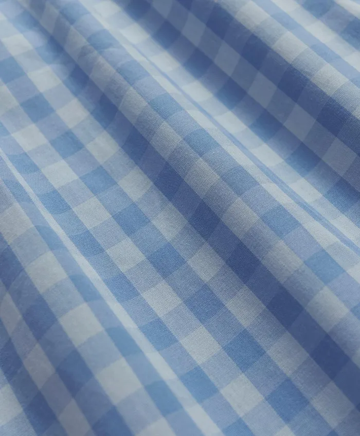 Underwear Men Brooks Brothers Cotton Broadcloth Gingham Boxers Chambray Blue