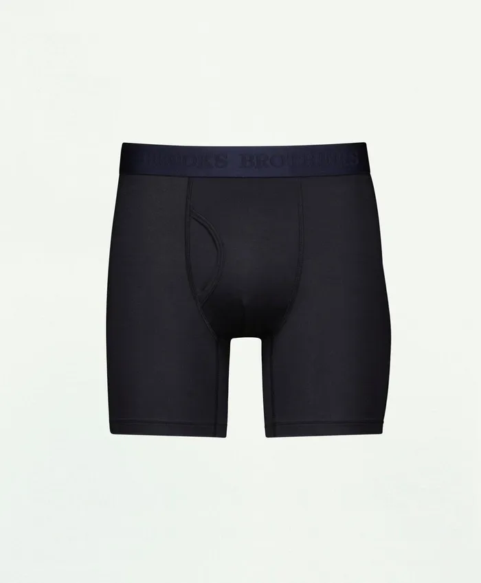 Underwear Men Brooks Brothers Modal Boxer Briefs Black