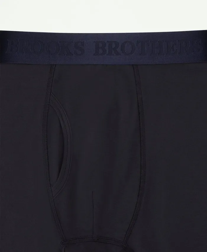 Underwear Men Brooks Brothers Modal Boxer Briefs Black