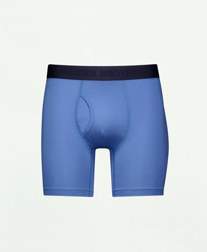 Underwear Men Brooks Brothers Modal Boxer Briefs Blue