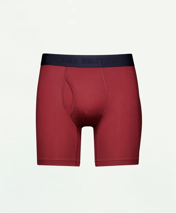 Underwear Men Brooks Brothers Modal Boxer Briefs Burgundy