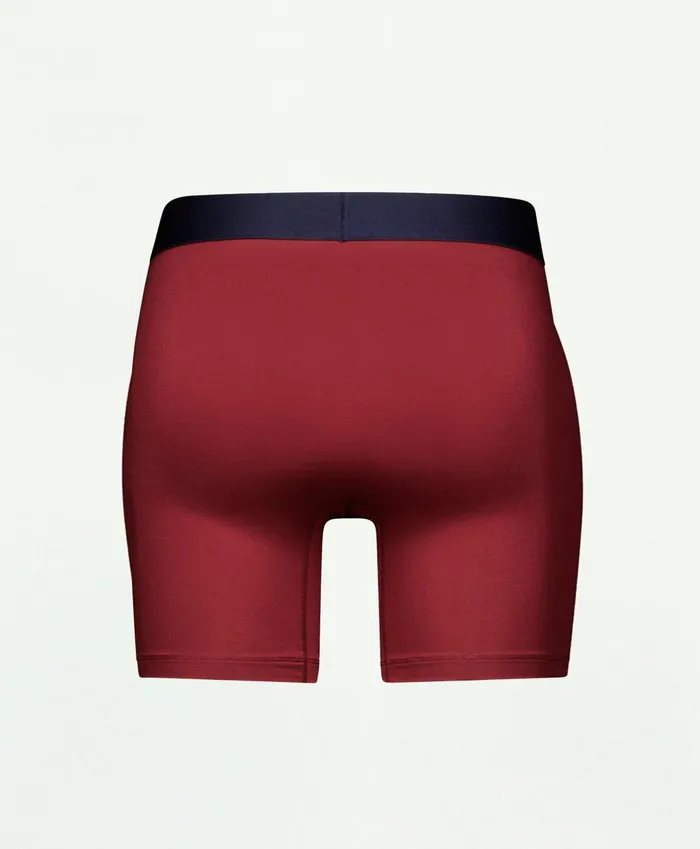 Underwear Men Brooks Brothers Modal Boxer Briefs Burgundy