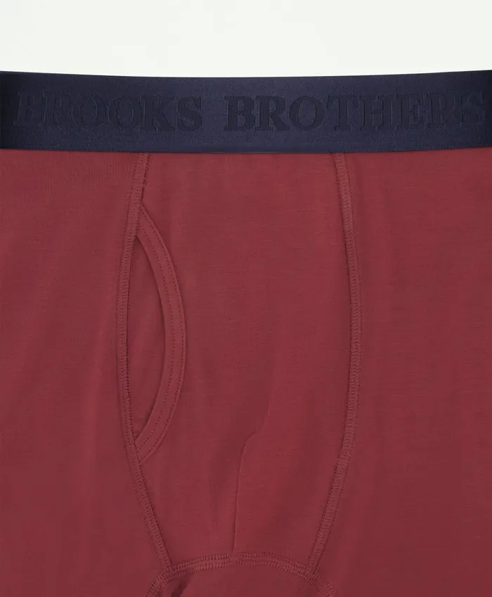 Underwear Men Brooks Brothers Modal Boxer Briefs Burgundy