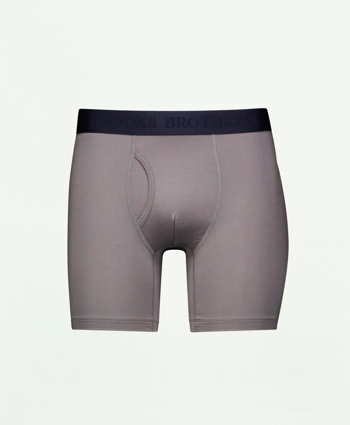 Underwear Men Brooks Brothers Modal Boxer Briefs Charcoal