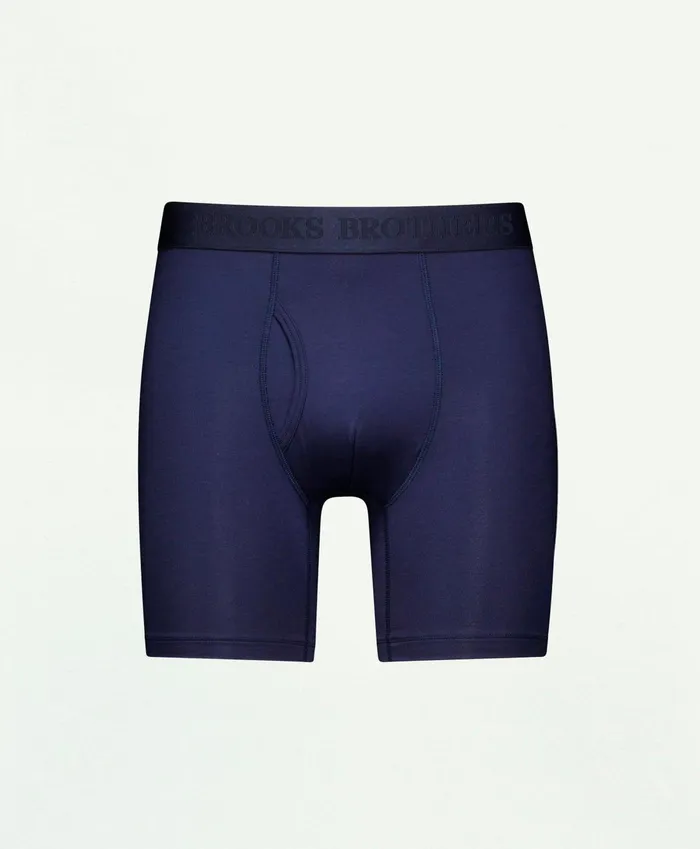 Underwear Men Brooks Brothers Modal Boxer Briefs Navy
