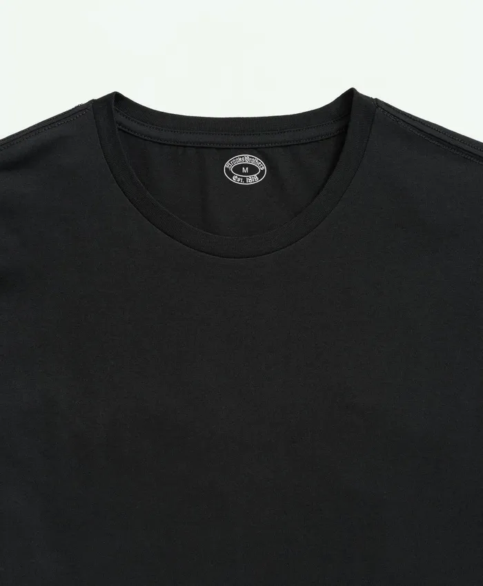 Underwear Men Brooks Brothers Supima Cotton Crewneck 3 Pack TShirts Black