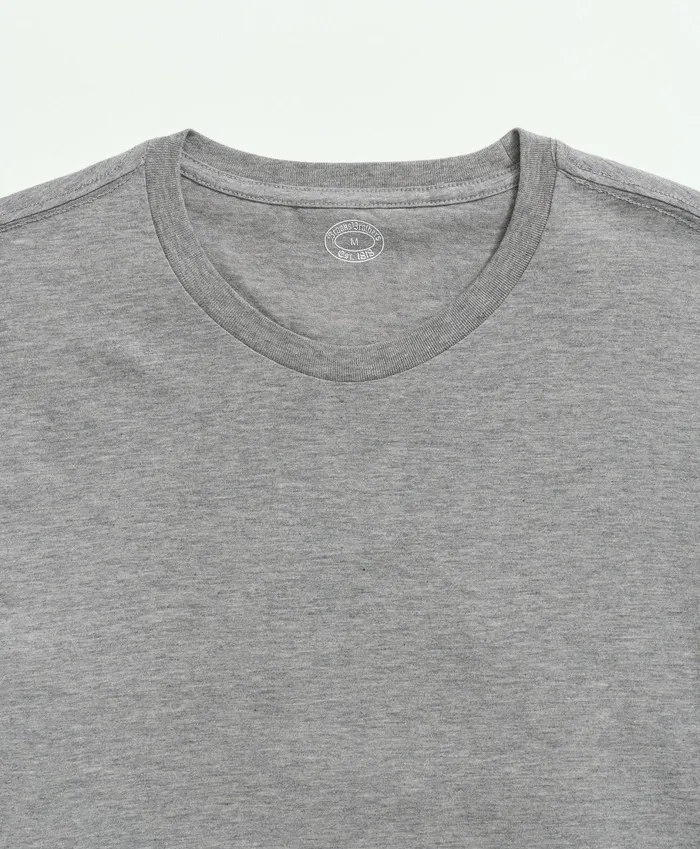 Underwear Men Brooks Brothers Supima Cotton Crewneck 3 Pack TShirts Grey