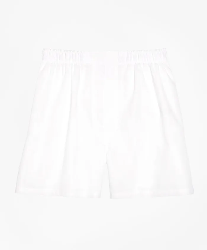 Underwear Men Brooks Brothers Traditional Fit Broadcloth Boxers White