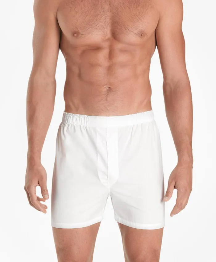 Underwear Men Brooks Brothers Traditional Fit Broadcloth Boxers White