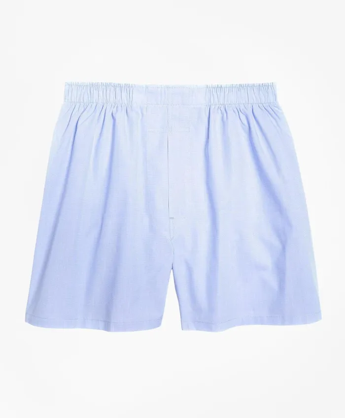 Underwear Men Brooks Brothers Traditional Fit EndOnEnd Boxers Light Blue