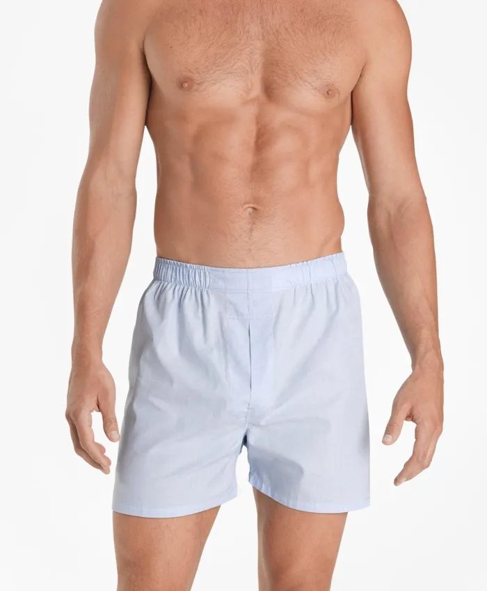 Underwear Men Brooks Brothers Traditional Fit EndOnEnd Boxers Light Blue