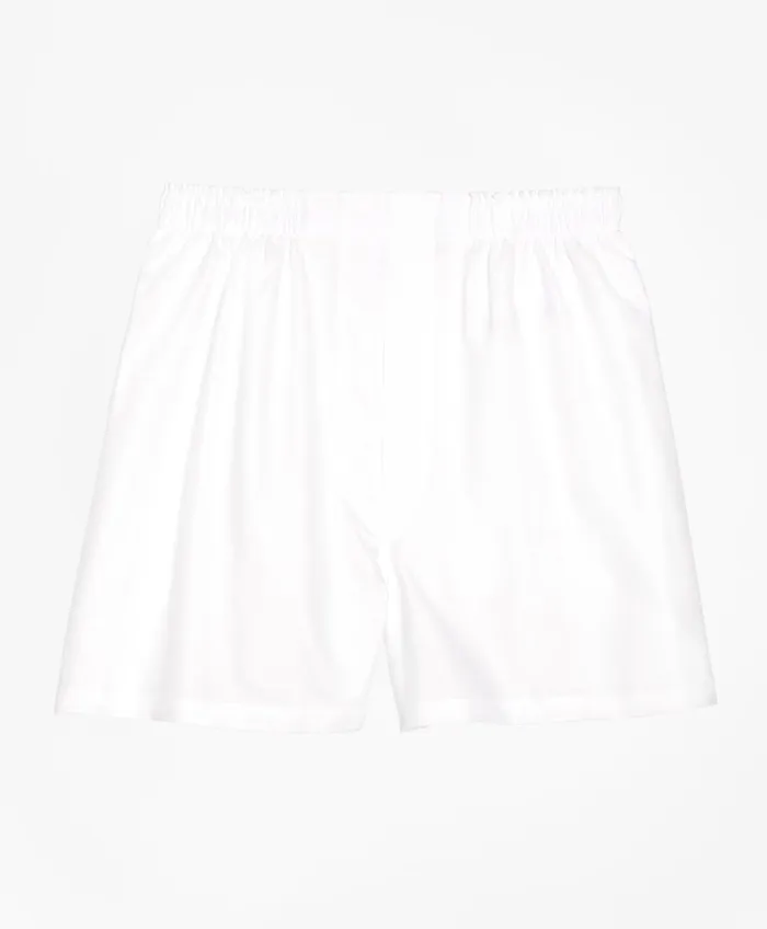 Underwear Men Brooks Brothers Traditional Fit Oxford Boxers White