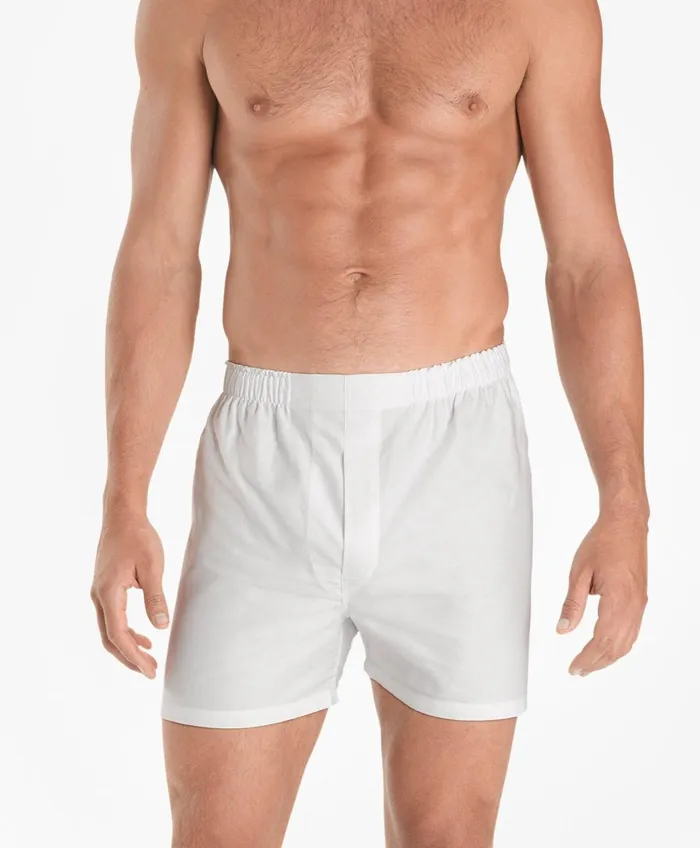 Underwear Men Brooks Brothers Traditional Fit Oxford Boxers White
