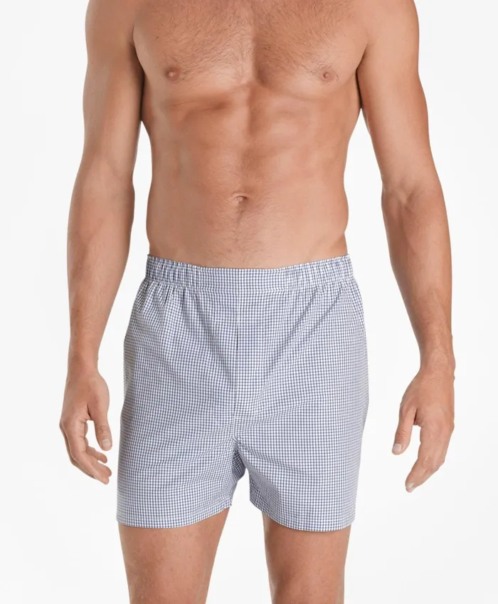 Underwear Men Brooks Brothers Traditional Fit Small Check Boxers Navy Underwear Men Brooks Brothers Traditional Fit Small Check Boxers Navy