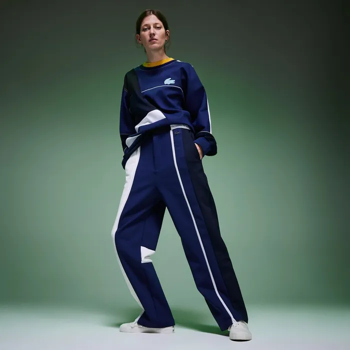 Unisex Fashion Show Multicolored Trackpants White Mens Lacoste Tracksuits Shop Online