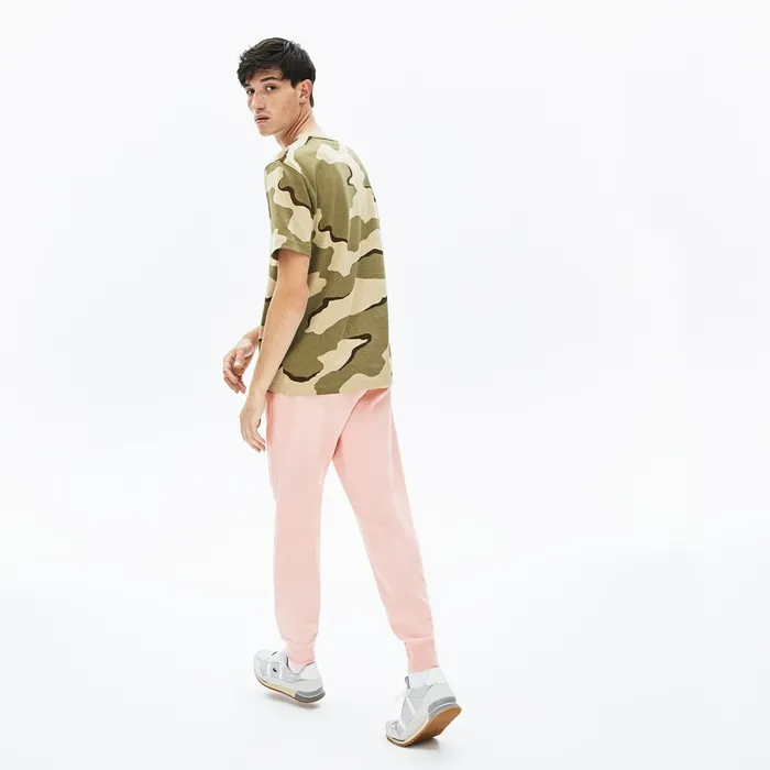 Unisex LIVE Cotton Fleece Sweatpants Light Pink Mens Lacoste Pants and Shorts USA