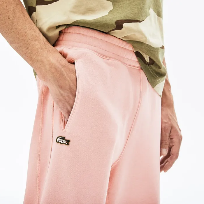 Unisex LIVE Cotton Fleece Sweatpants Light Pink Mens Lacoste Pants and Shorts USA