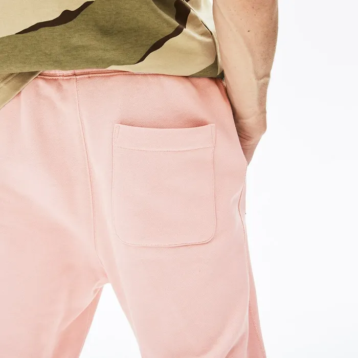 Unisex LIVE Cotton Fleece Sweatpants Light Pink Mens Lacoste Pants and Shorts USA