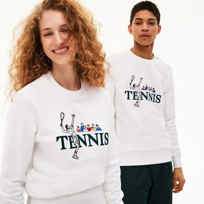 Unisex LIVE Embroidered Tennis Sweatshirt White Womens Lacoste Sweaters and Sweatshirts Online Unisex LIVE Embroidered Tennis Sweatshirt White Womens Lacoste Sweaters and Sweatshirts Online