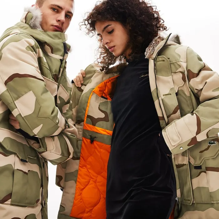 Unisex LIVE Faux Fur Hooded Parka BeigeWhite Mens Lacoste Jackets and Coats Online Unisex LIVE Faux Fur Hooded Parka BeigeWhite Mens Lacoste Jackets and Coats Online
