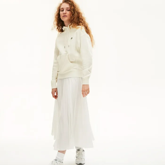 Unisex LIVE Kangaroo Pocket Hooded Sweatshirt White Womens Lacoste Sweaters and Sweatshirts Shop Online