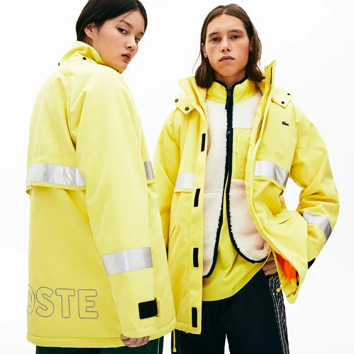Unisex LIVE ReflectiveStripe Canvas Parka Yellow Mens Lacoste Jackets and Coats Near Me Unisex LIVE ReflectiveStripe Canvas Parka Yellow Mens Lacoste Jackets and Coats Near Me