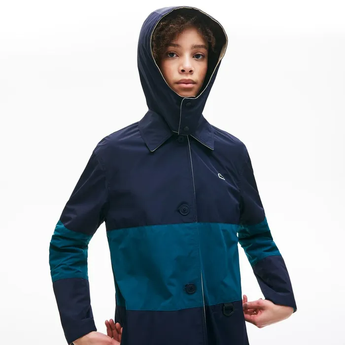 Unisex LIVE Reversible Peacoat BeigeNavy BlueGreen Mens Lacoste Jackets and Coats Gift Ideas
