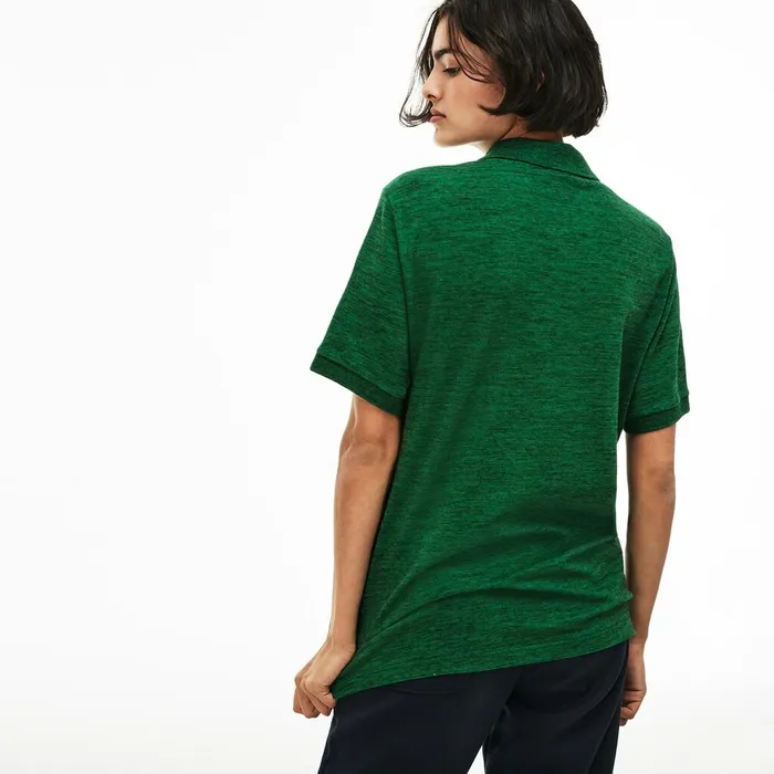 Unisex LIVE Slim Fit Stretch Mini Piqu Polo Green Mens Lacoste Polos Casaul