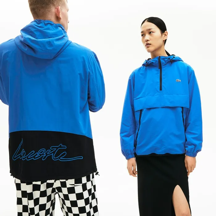 Unisex LIVE Water Resistant Pullover Windbreaker BlueBlack Womens Lacoste Jackets and Coats For Sale Unisex LIVE Water Resistant Pullover Windbreaker BlueBlack Womens Lacoste Jackets and Coats For Sale