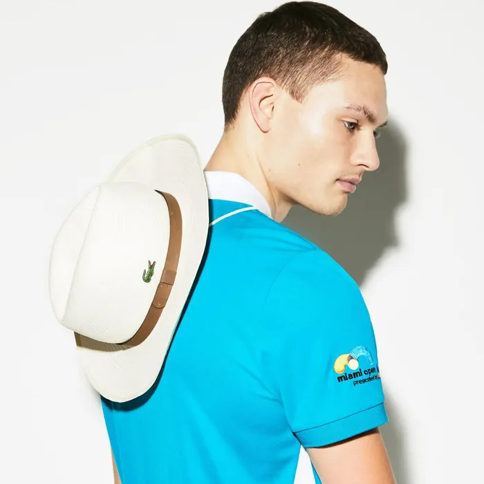 Unisex SPORT Miami Open Woven Tennis Hat With Cord Beige Mens Lacoste Caps and Hats Cheap On Sale Unisex SPORT Miami Open Woven Tennis Hat With Cord Beige Mens Lacoste Caps and Hats Cheap On Sale