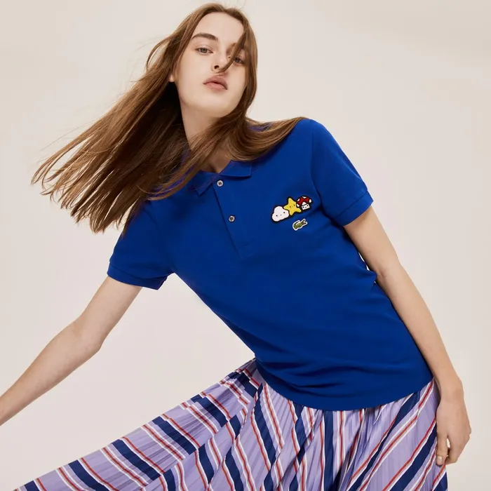 Unisex x FriendsWithYou Design Classic Fit Polo Shirt Blue Womens Lacoste Polos Outlet