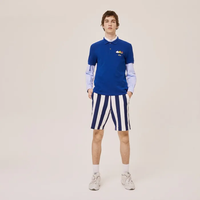 Unisex x FriendsWithYou Design Classic Fit Polo Shirt Blue Womens Lacoste Polos Outlet