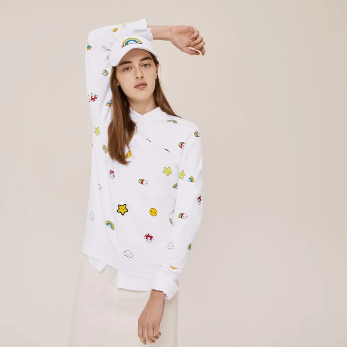 Unisex x FriendsWithYou Design Sweatshirt White Womens Lacoste Sweaters and Sweatshirts For Sale Online