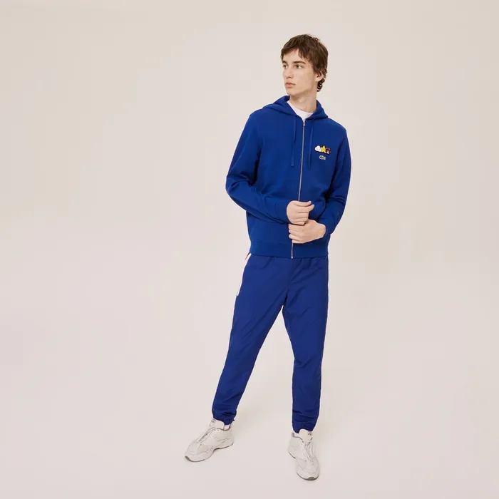 Unisex x FriendsWithYou Design Zippered Jacket Blue Womens Lacoste Sweaters and Sweatshirts Popular